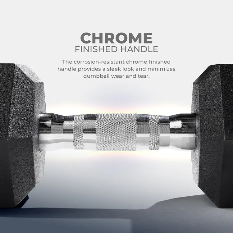 Black Hexagon Dumbbell in Best Price (Pair)