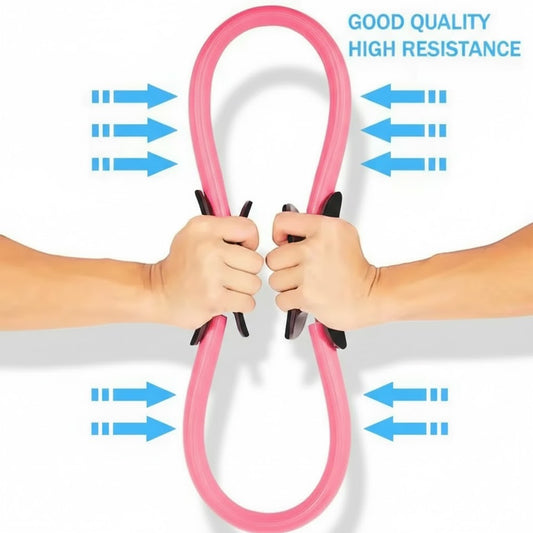 Pilates Ring Fitness Circle,Lightweight&Durable Foam Padded Handles,Focusing on Toning Inner Thighs, Arms, and Core Yoga Rings
