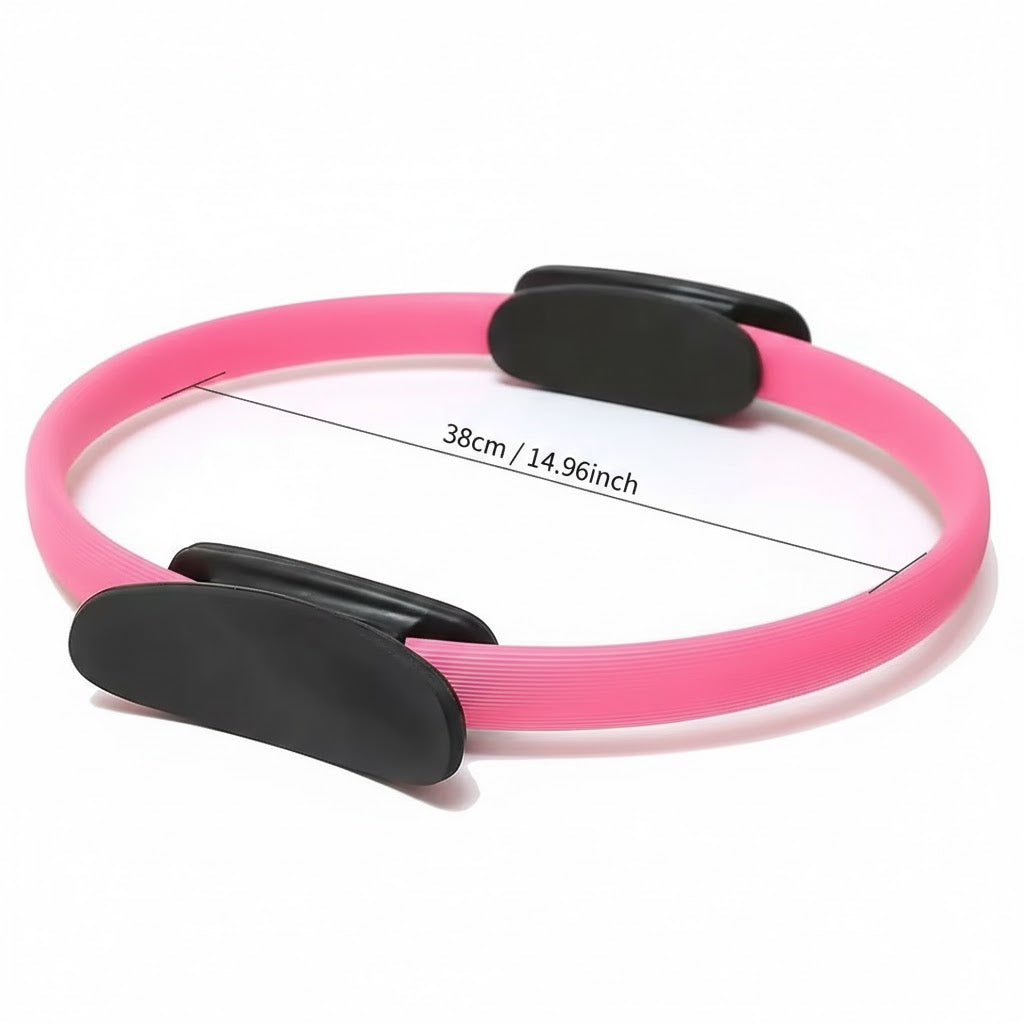 Pilates Ring Fitness Circle,Lightweight&Durable Foam Padded Handles,Focusing on Toning Inner Thighs, Arms, and Core Yoga Rings
