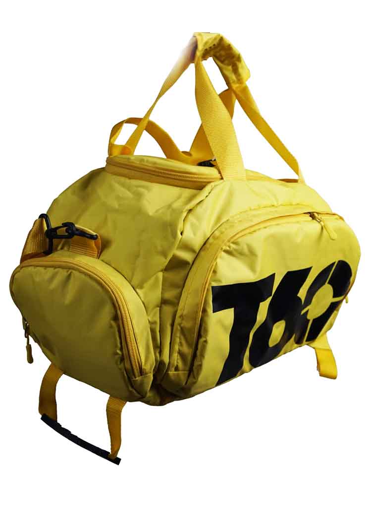 Fashion T60 Backpack 2 in 1 with Shoe Compartment / Yellow